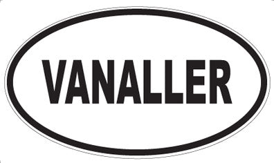 VANALLER - Oval Sticker