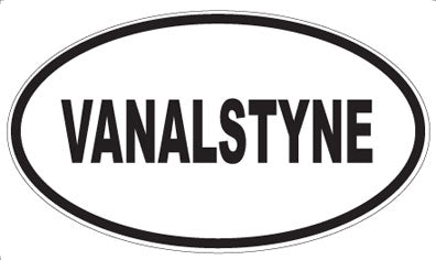 VANALSTYNE - Oval Sticker