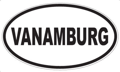 VANAMBURG - Oval Sticker