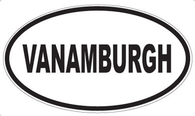 VANAMBURGH - Oval Sticker