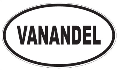 VANANDEL - Oval Sticker
