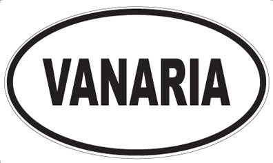 VANARIA - Oval Sticker