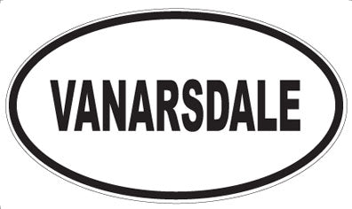 VANARSDALE - Oval Sticker