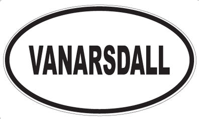 VANARSDALL - Oval Sticker