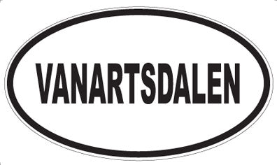 VANARTSDALEN - Oval Sticker