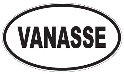 VANASSE - Oval Sticker