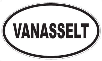 VANASSELT - Oval Sticker