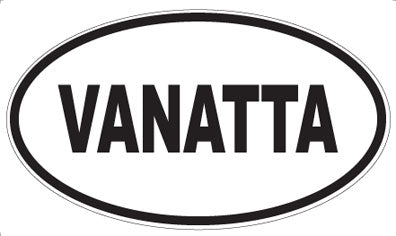 VANATTA - Oval Sticker