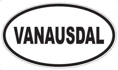 VANAUSDAL - Oval Sticker