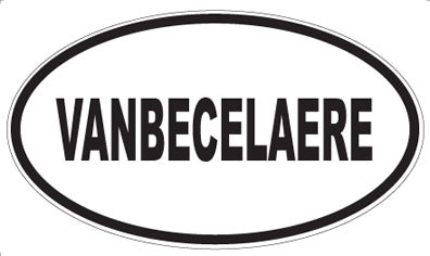 VANBECELAERE - Oval Sticker