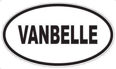 VANBELLE - Oval Sticker