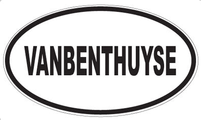 VANBENTHUYSE - Oval Sticker