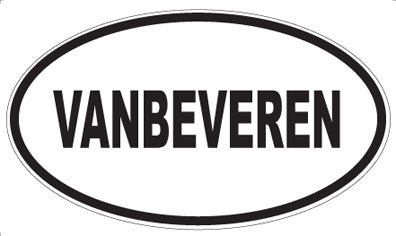 VANBEVEREN - Oval Sticker