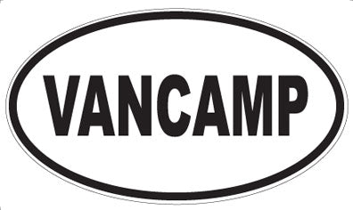 VANCAMP - Oval Sticker