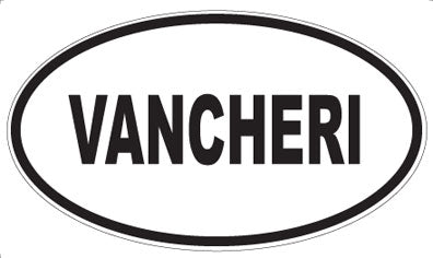 VANCHERI - Oval Sticker