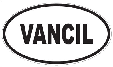VANCIL - Oval Sticker