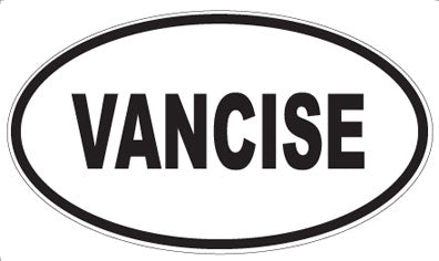 VANCISE - Oval Sticker