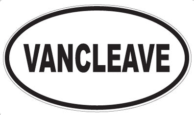 VANCLEAVE - Oval Sticker