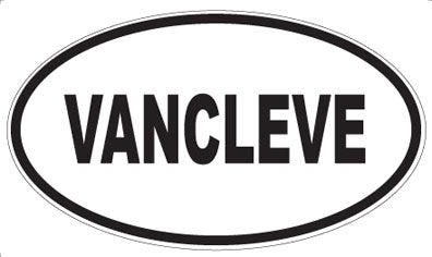 VANCLEVE - Oval Sticker