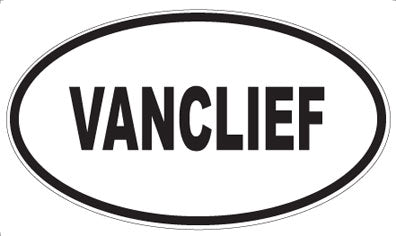 VANCLIEF - Oval Sticker