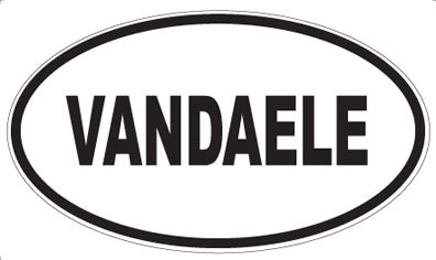 VANDAELE - Oval Sticker
