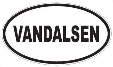 VANDALSEN - Oval Sticker