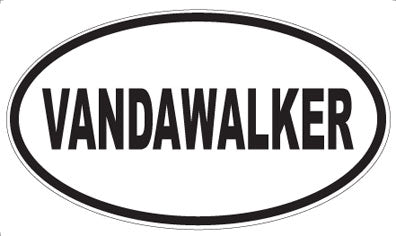 VANDAWALKER - Oval Sticker