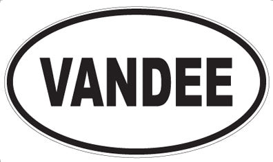 VANDEE - Oval Sticker