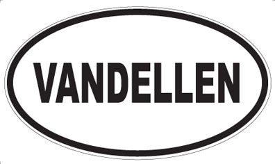 VANDELLEN - Oval Sticker