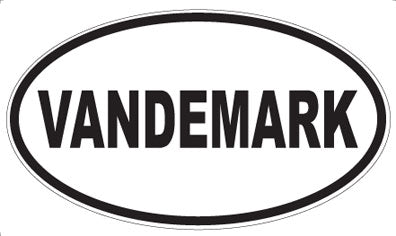 VANDEMARK - Oval Sticker