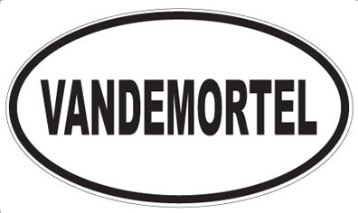 VANDEMORTEL - Oval Sticker