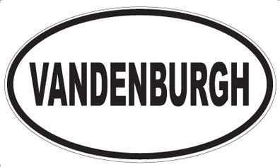 VANDENBURGH - Oval Magnet