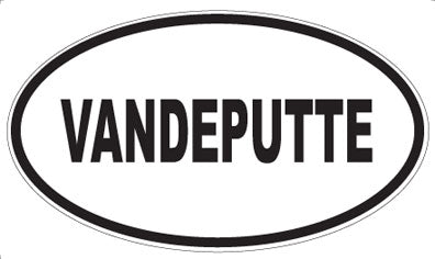 VANDEPUTTE - Oval Sticker