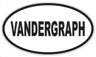 VANDERGRAPH - Oval Sticker