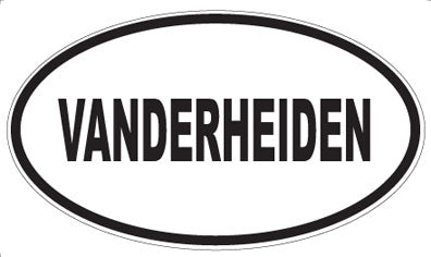 VANDERHEIDEN - Oval Magnet
