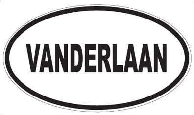 VANDERLAAN - Oval Sticker