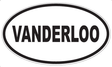 VANDERLOO - Oval Sticker