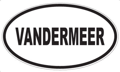 VANDERMEER - Oval Sticker