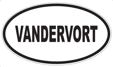 VANDERVORT - Oval Magnet