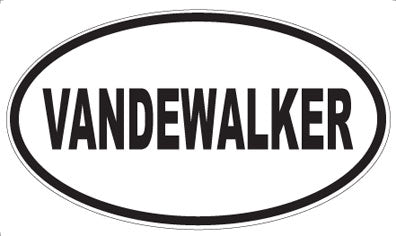 VANDEWALKER - Oval Sticker