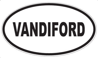 VANDIFORD - Oval Sticker