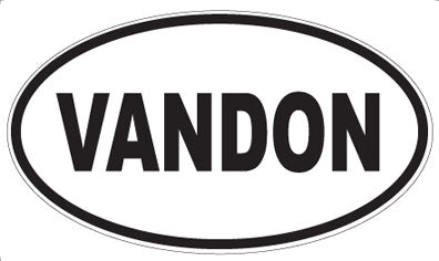 VANDON - Oval Sticker