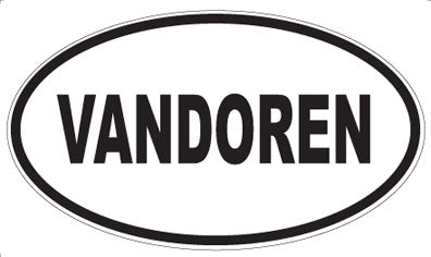 VANDOREN - Oval Sticker