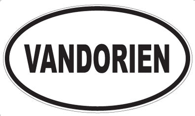 VANDORIEN - Oval Sticker