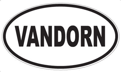 VANDORN - Oval Sticker