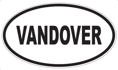 VANDOVER - Oval Sticker