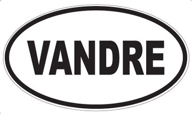 VANDRE - Oval Sticker