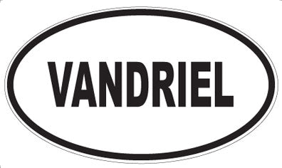VANDRIEL - Oval Sticker