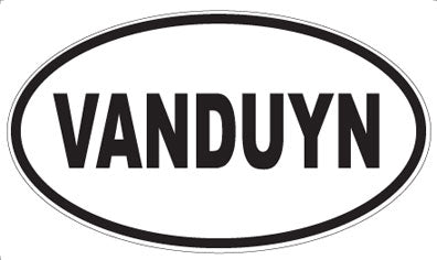 VANDUYN - Oval Sticker