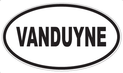 VANDUYNE - Oval Sticker